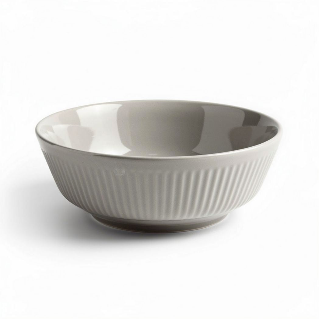 Bol en céramique gris 24 x 24 x 7cm pour service de table