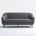 Canapé en tissu gris 180 x 80 x 70 cm pour salon moderne